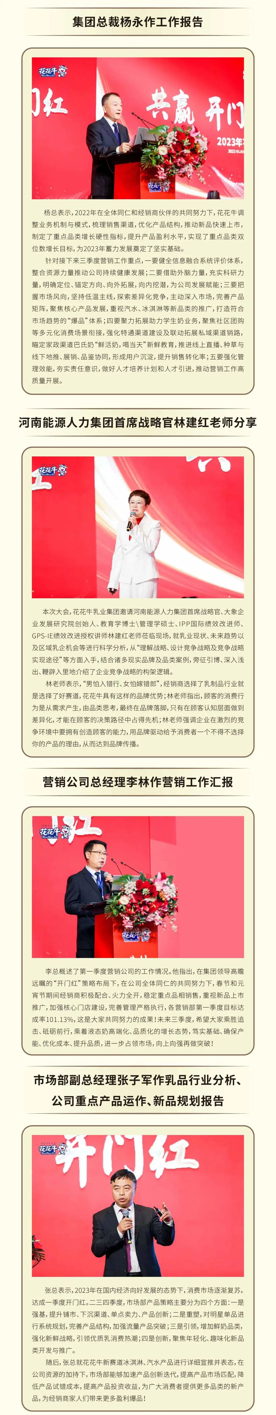 共贏 開門紅·創(chuàng)新 贏未來｜花花牛乳業(yè)集團(tuán)召開2023年度營銷大會